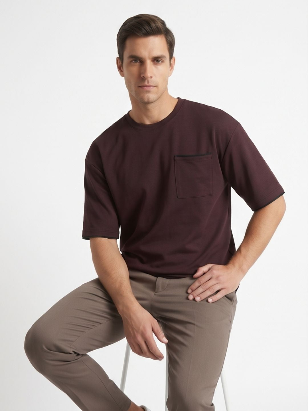 MIDNIGHT MANDARIN ROUND NECK T-SHIRT