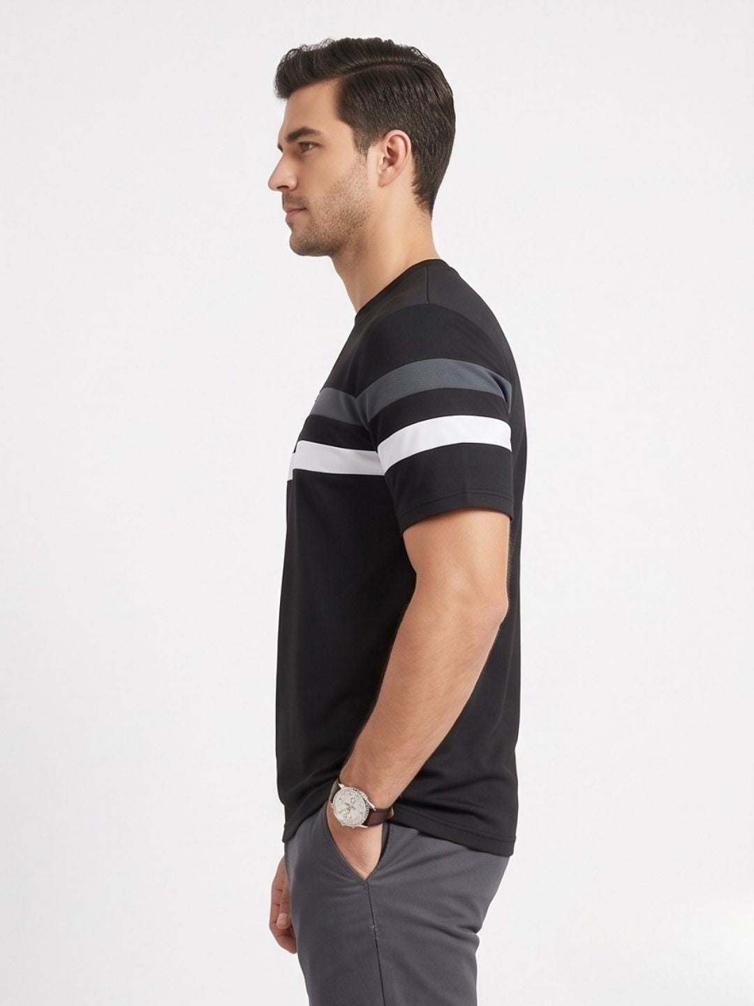 THE PARALLEL CREWNECK T-SHIRT