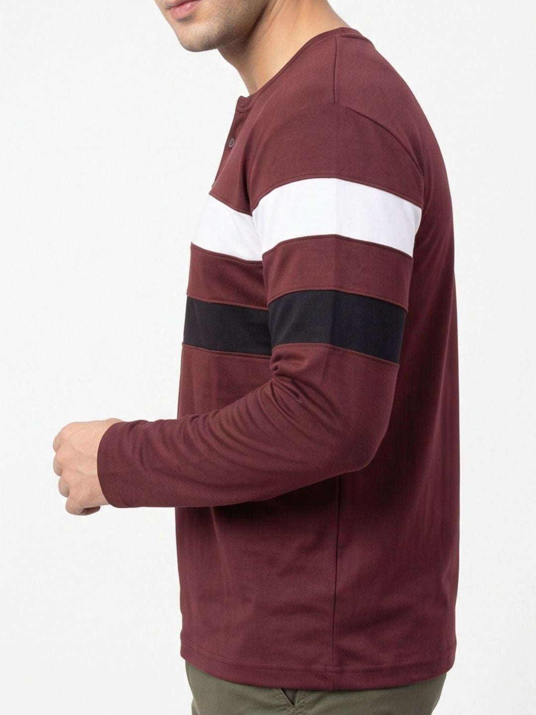 THE HERITAGE STRIPE HENLEY T-SHIRT