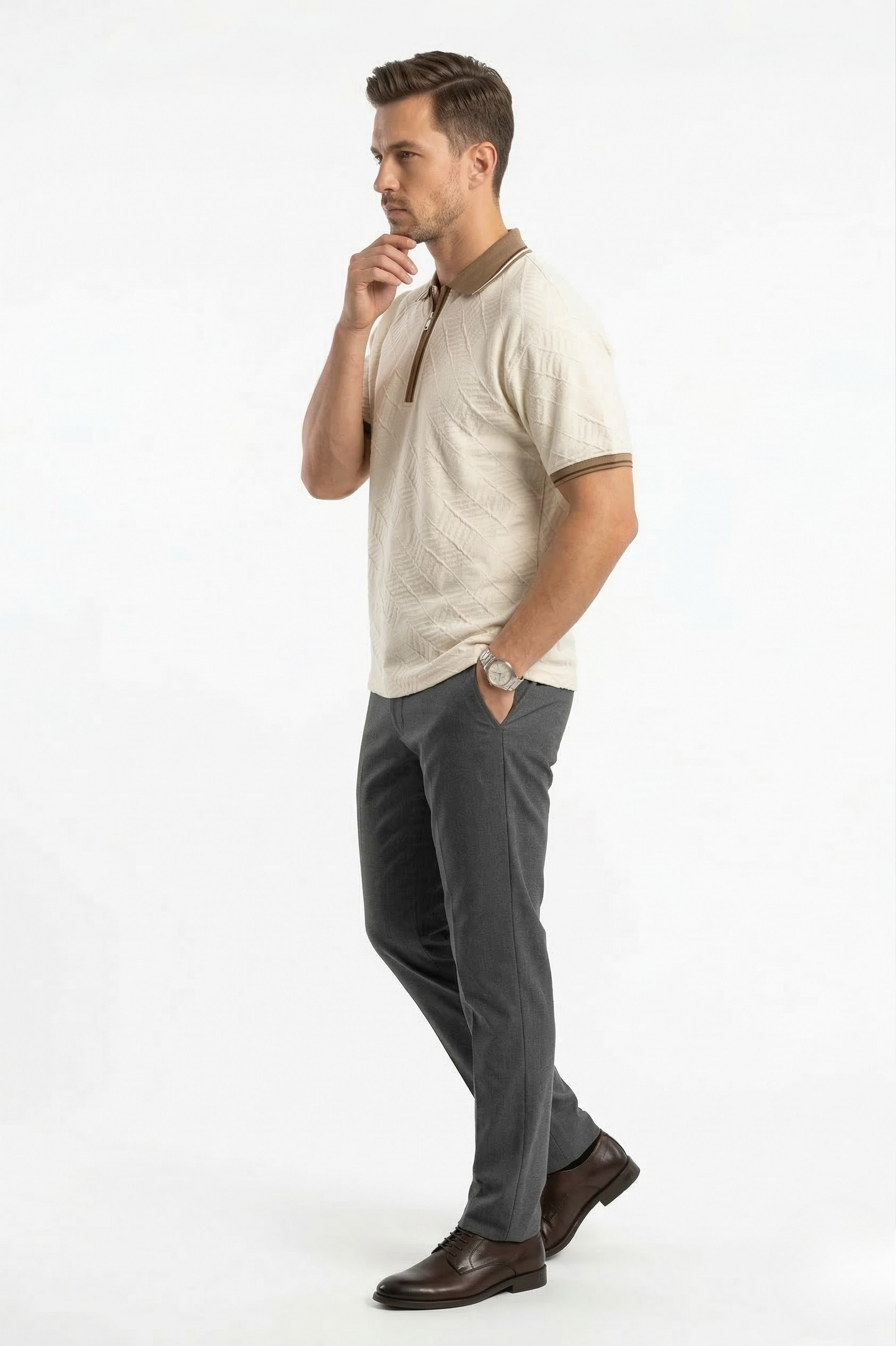 HORIZON ZIP OVERSIZED TEE