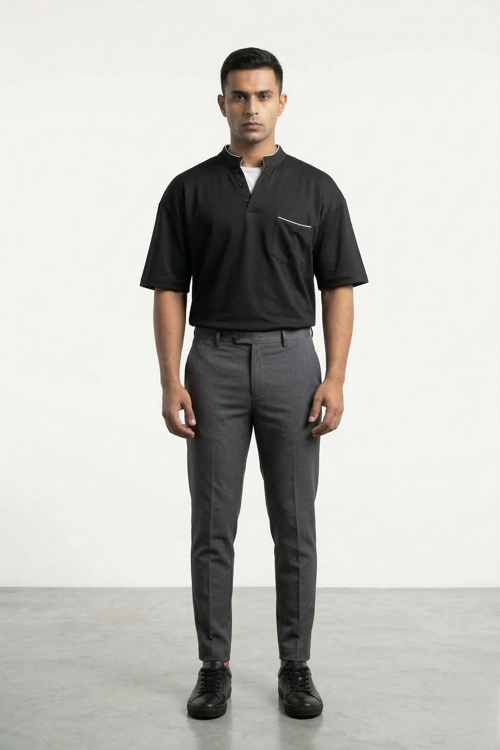 MIDNIGHT MANDARIN POLO T-SHIRT