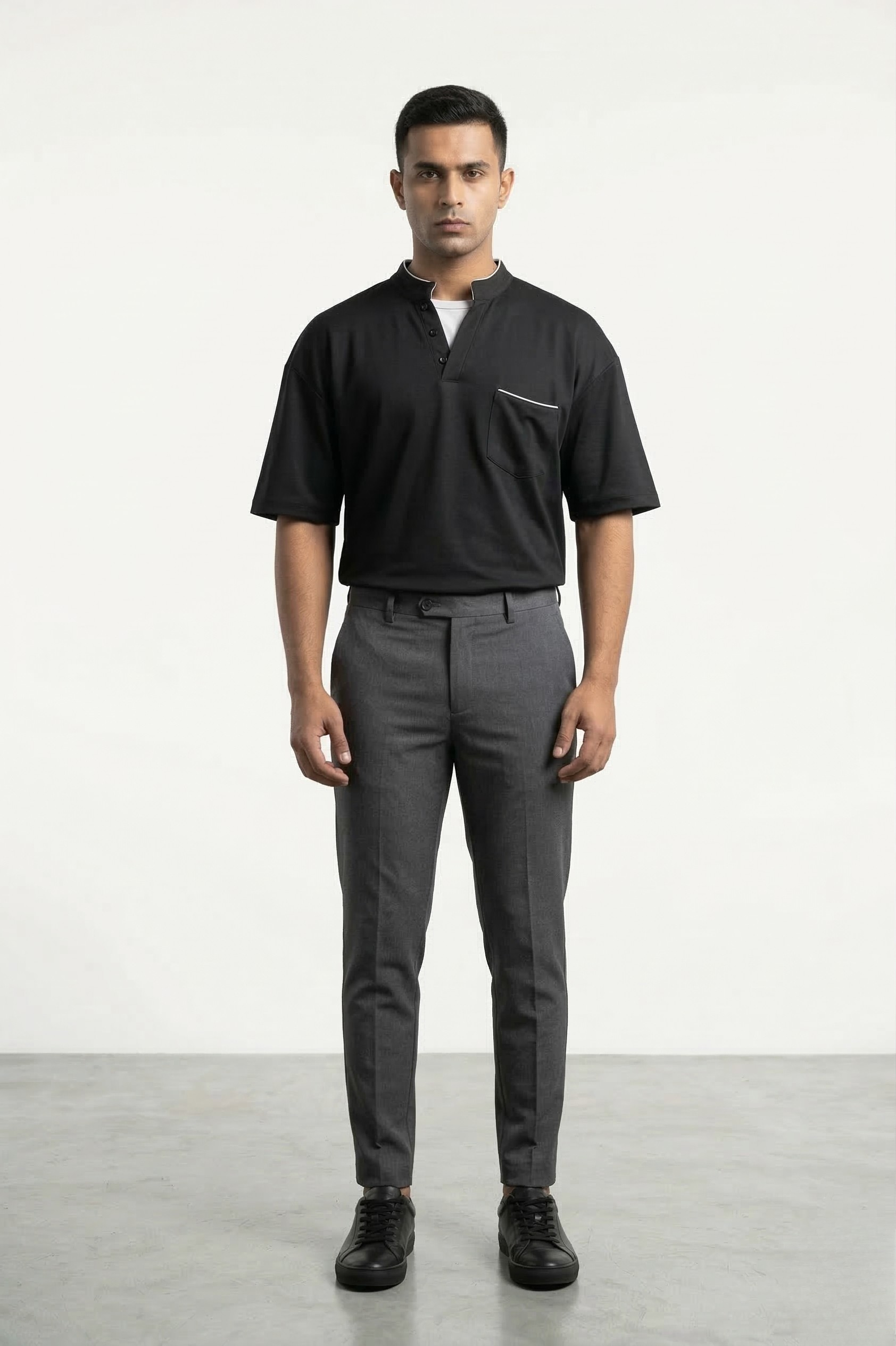 MIDNIGHT MANDARIN POLO T-SHIRT
