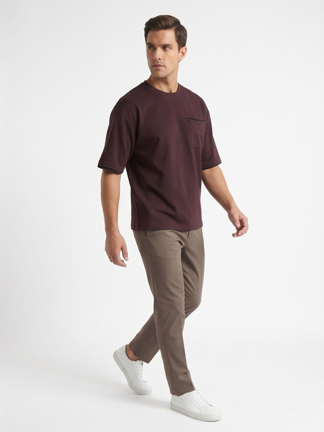 MIDNIGHT MANDARIN ROUND NECK T-SHIRT