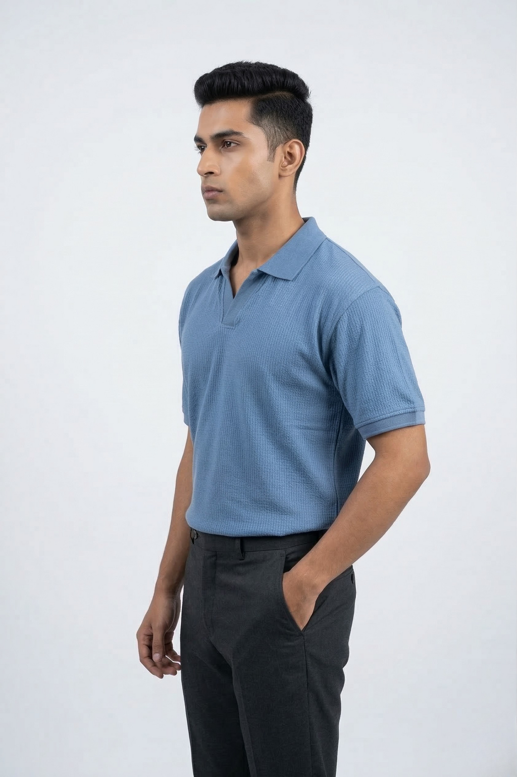 CLASSIC KNIT POLO T-SHIRT