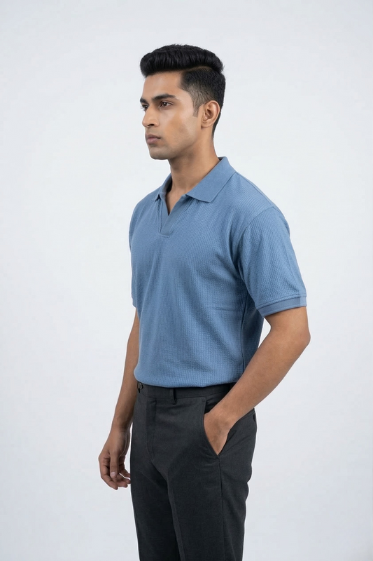 CLASSIC KNIT POLO T-SHIRT