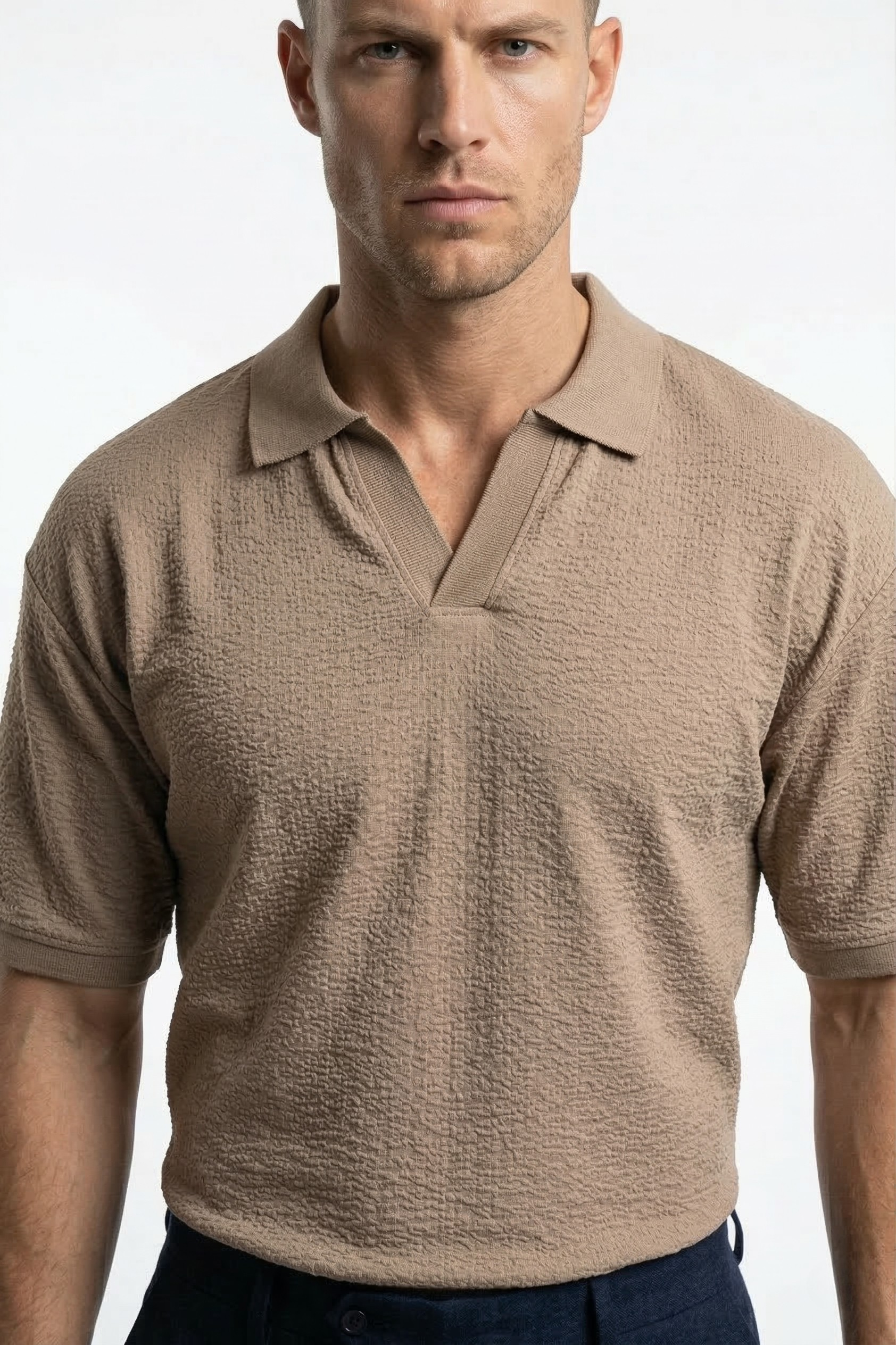 CLASSIC KNIT POLO T-SHIRT