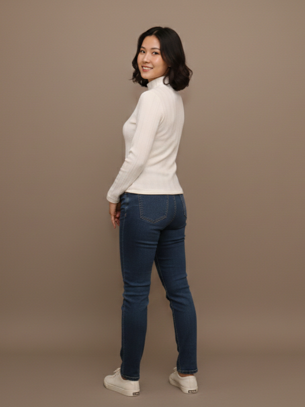TEXTURED MOCK-NECK TOP