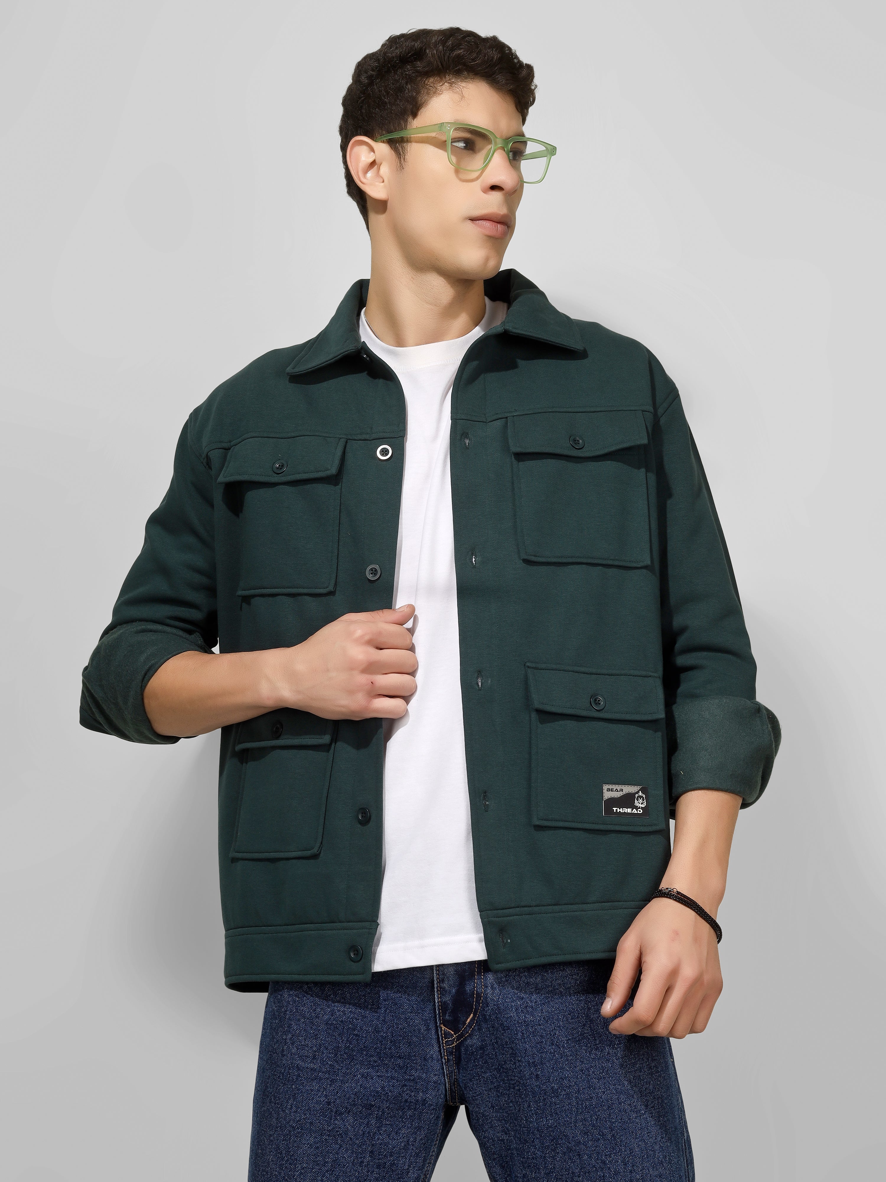 SHADE DOCK SHACKET BOTTLE GREEN