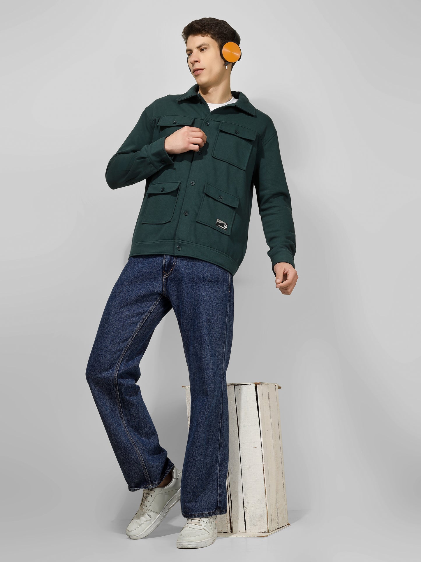 SHADE DOCK SHACKET BOTTLE GREEN