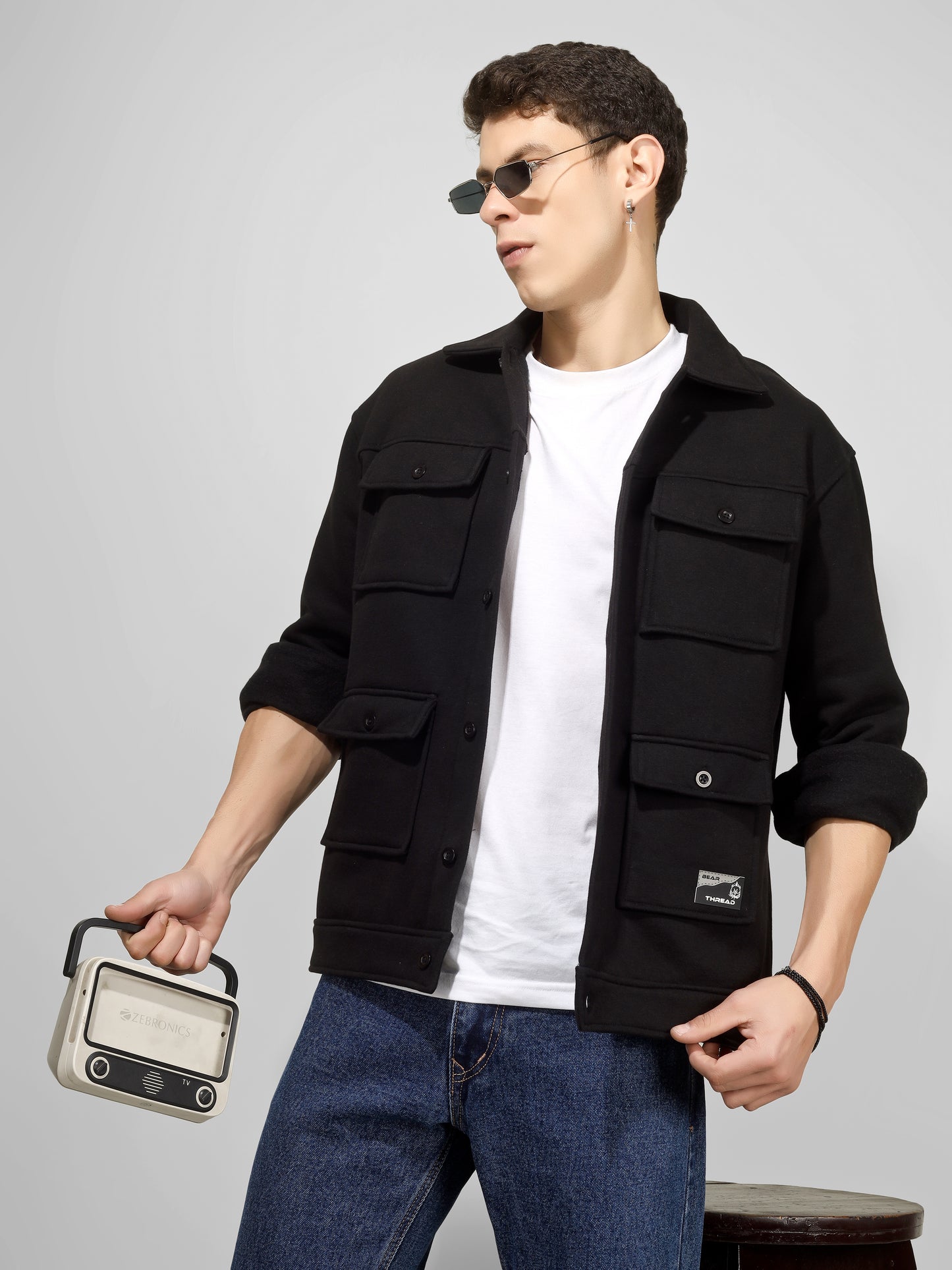 SHADE DOCK SHACKET BLACK