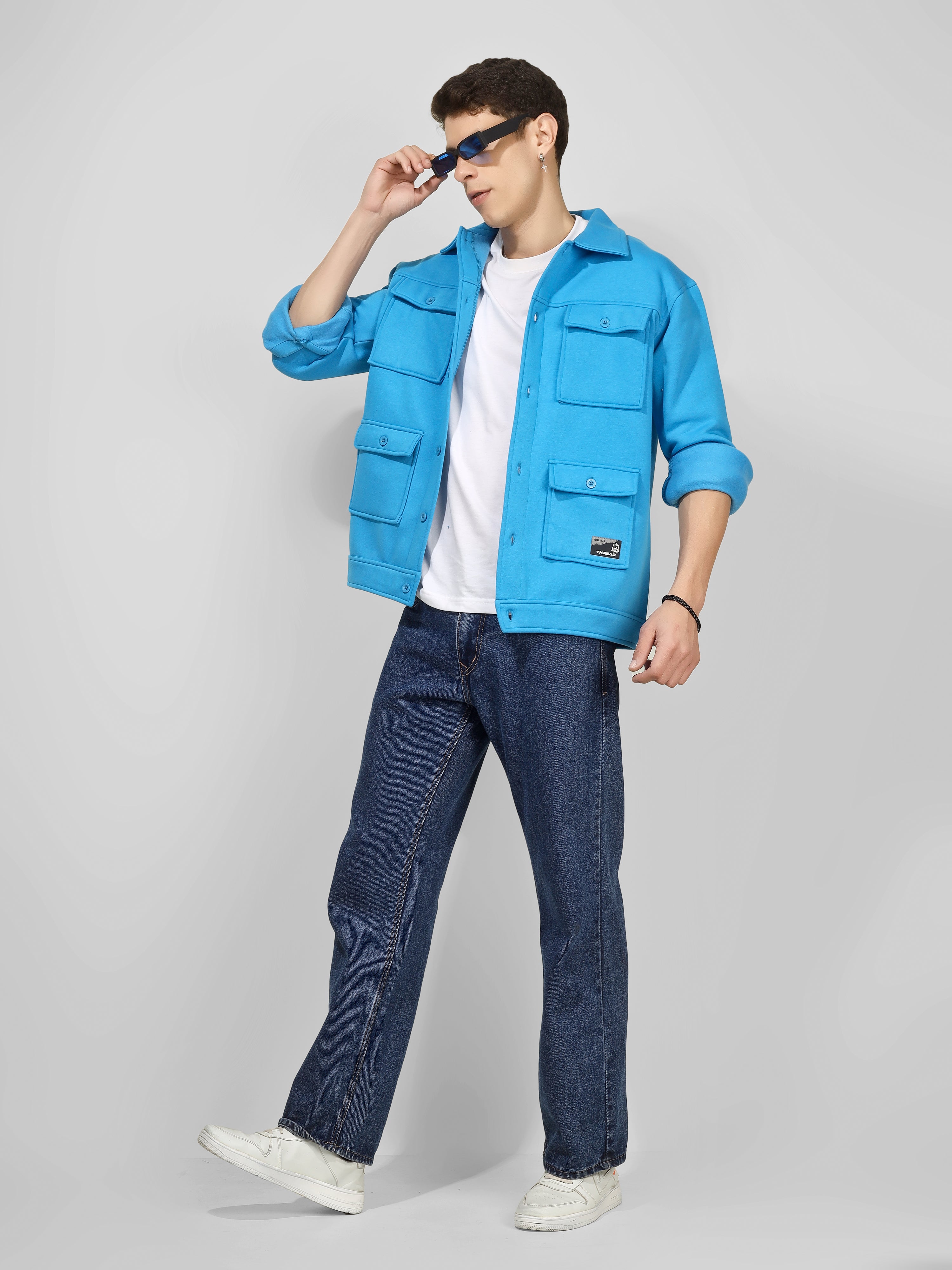 SHADE DOCK SHACKET BLUE