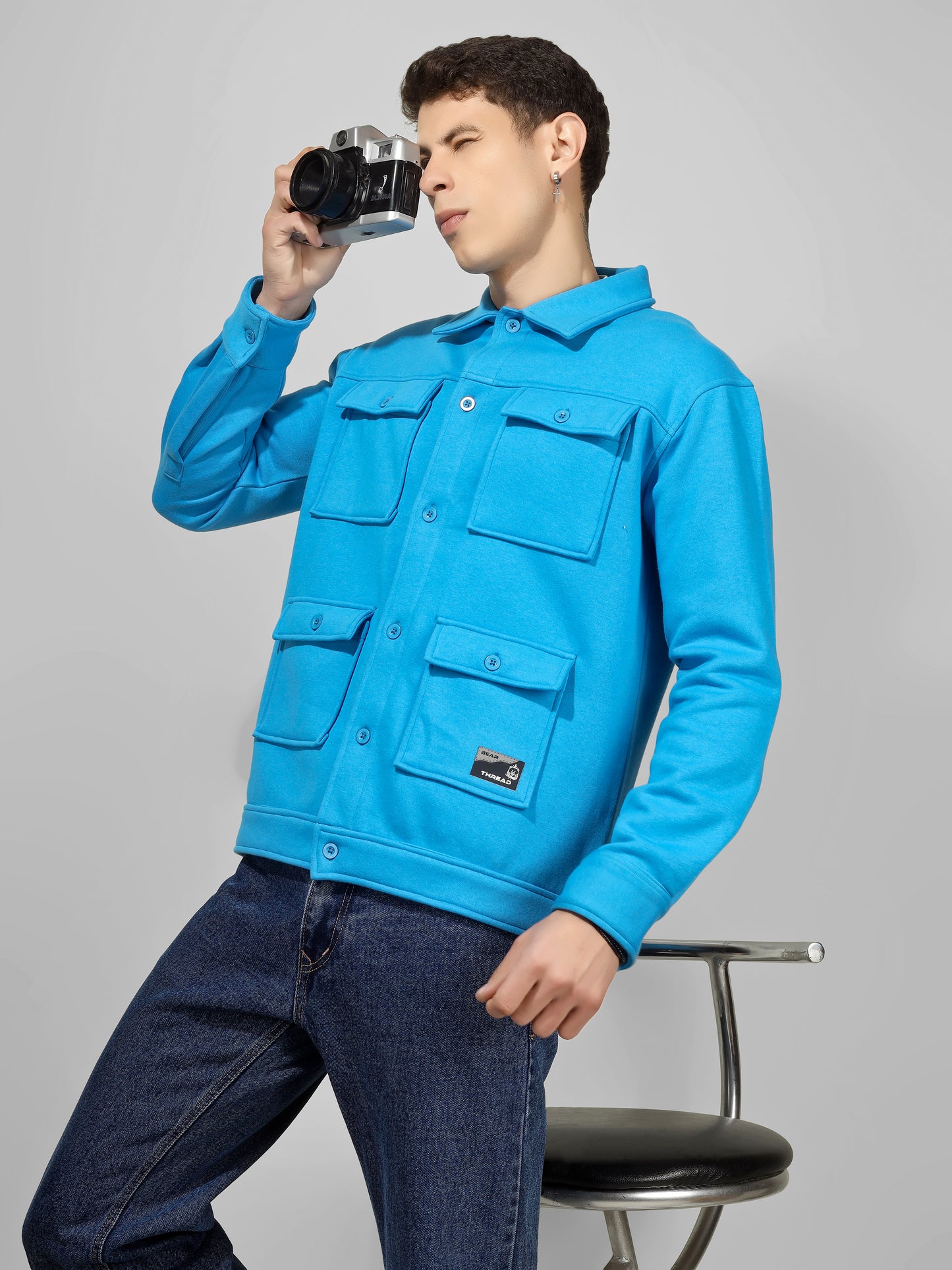 SHADE DOCK SHACKET BLUE