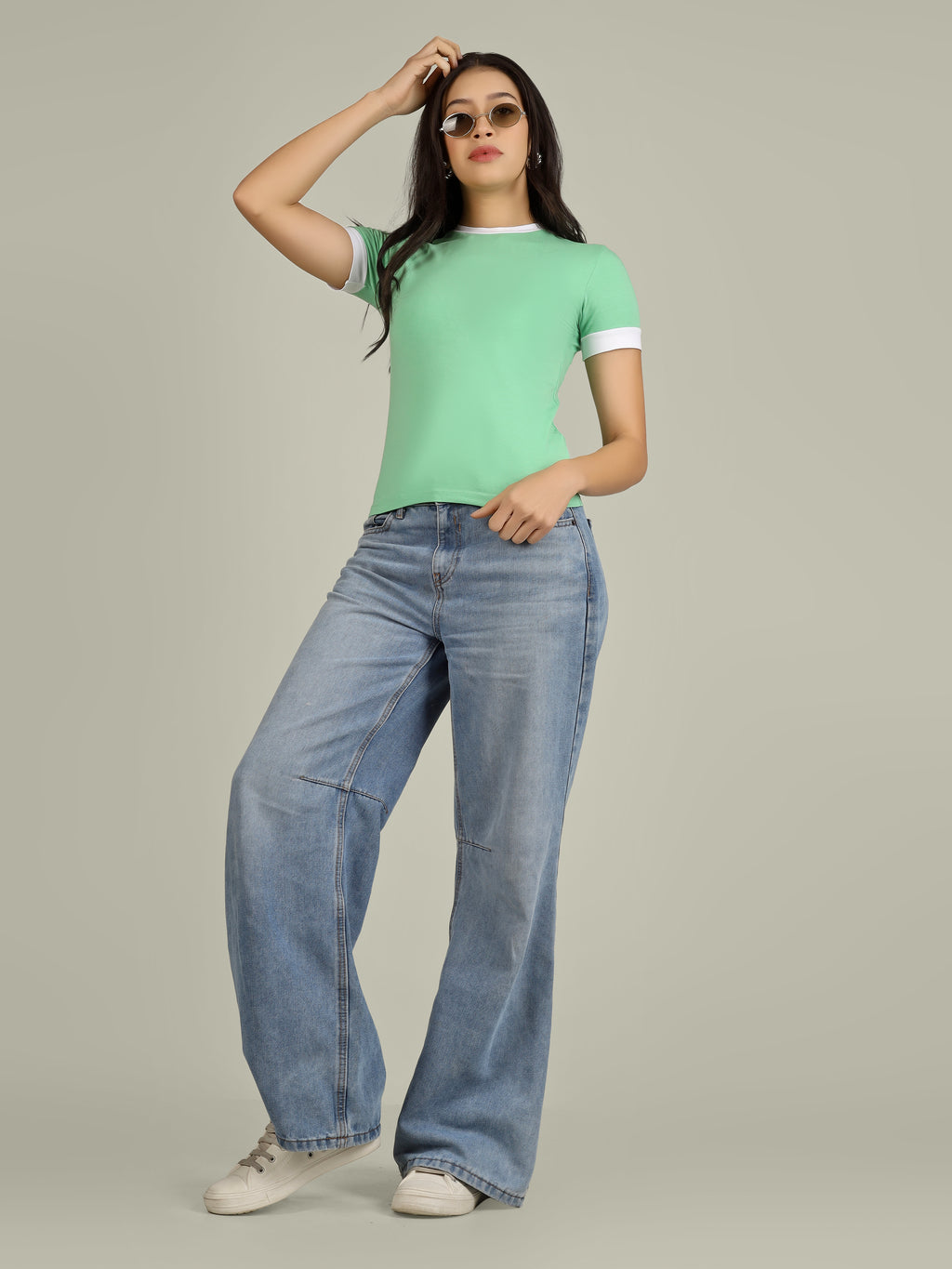 CONTRAST TRIM RINGER TEE