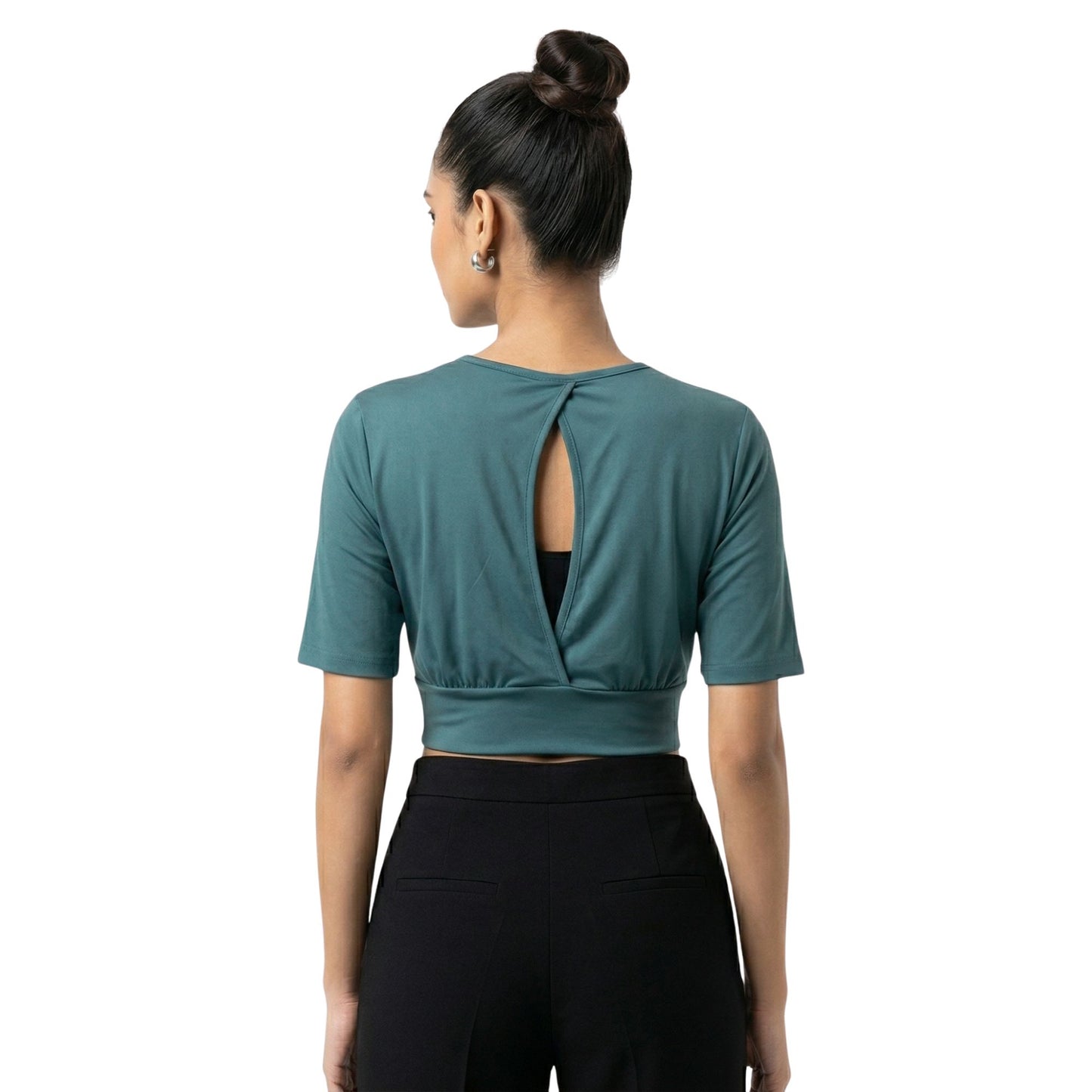 NOIR CURVE CROP TOP