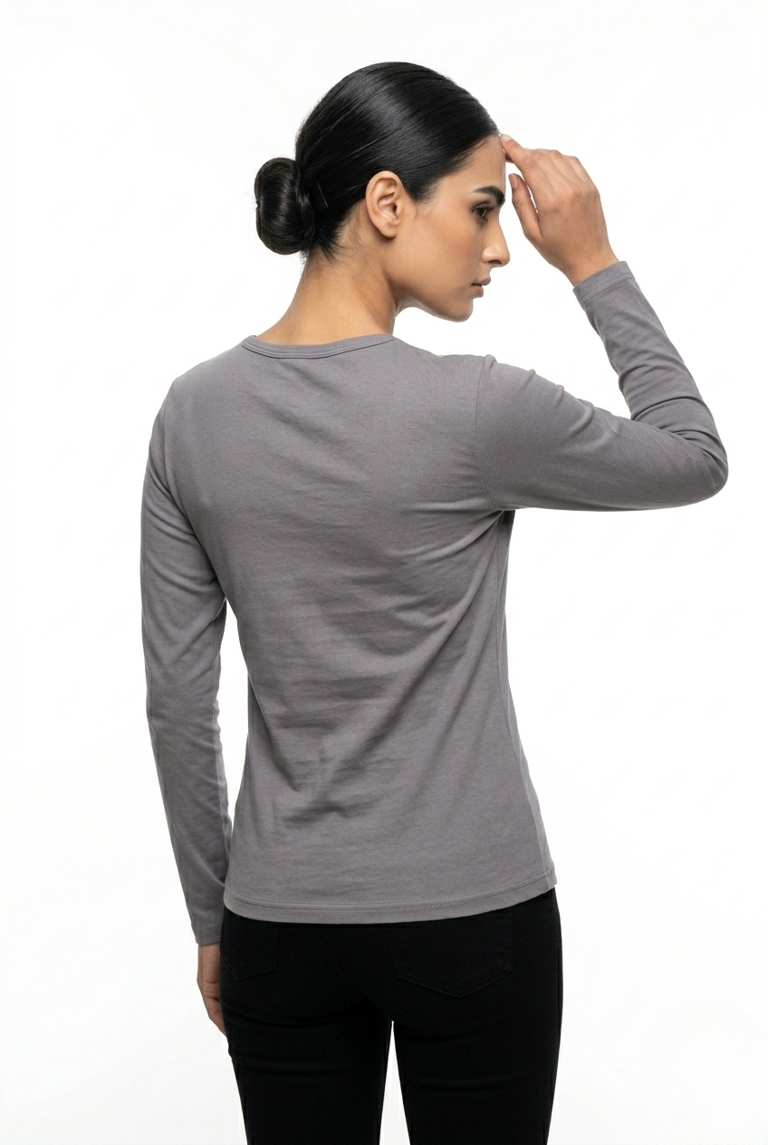 SCOOP CREW NECK FULL SLEEVE TOP