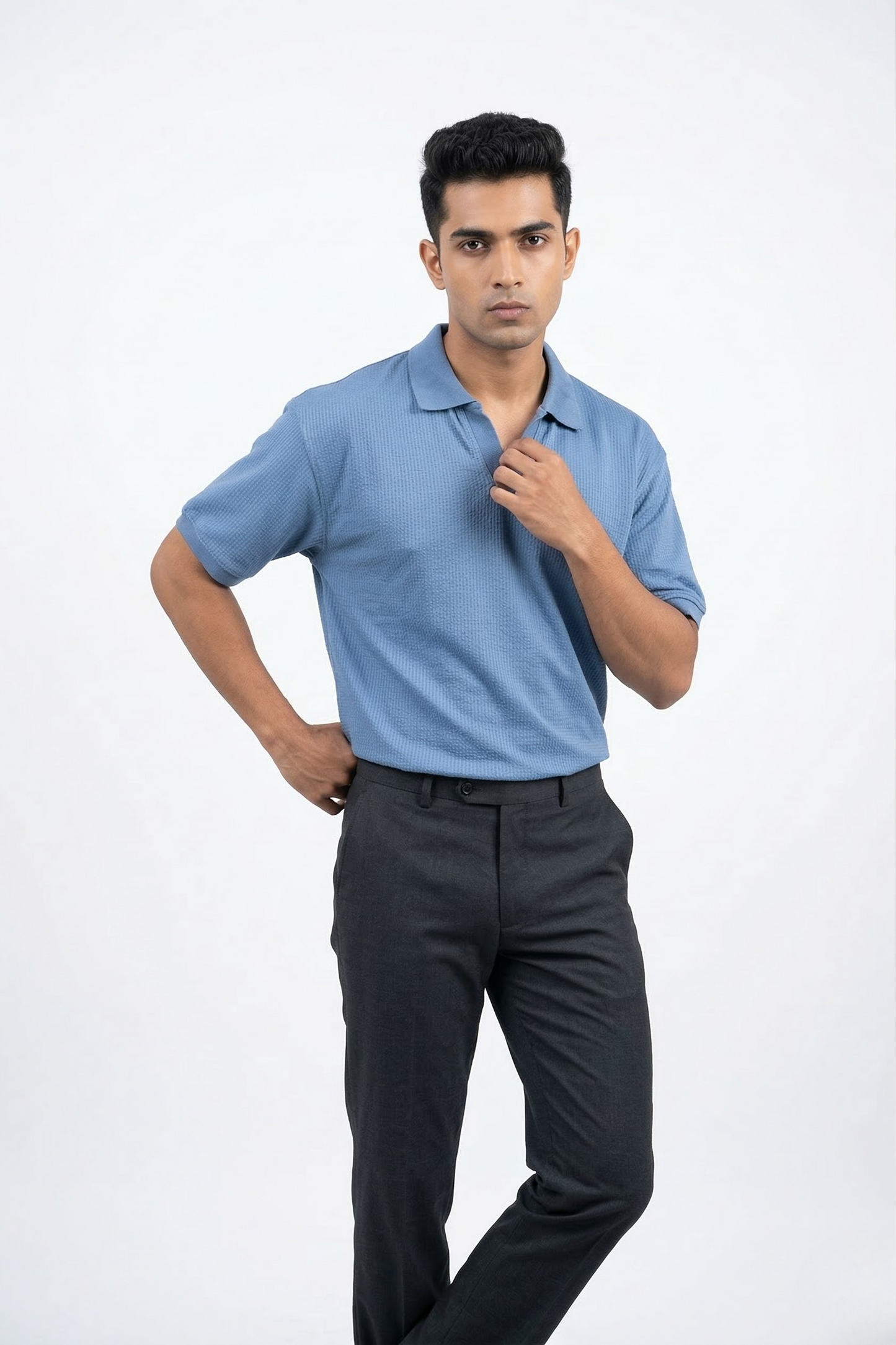 CLASSIC KNIT POLO T-SHIRT