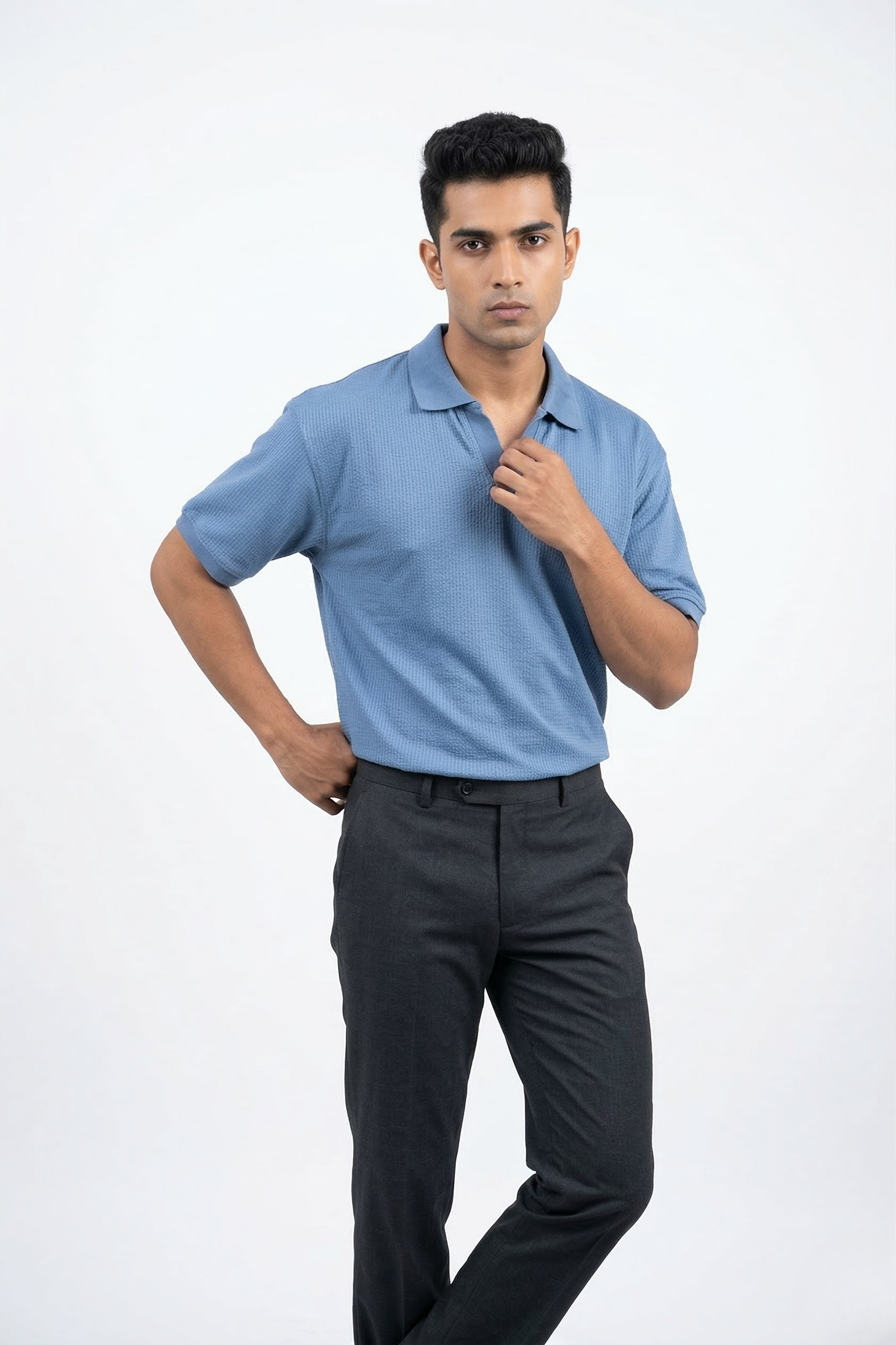 CLASSIC KNIT POLO T-SHIRT