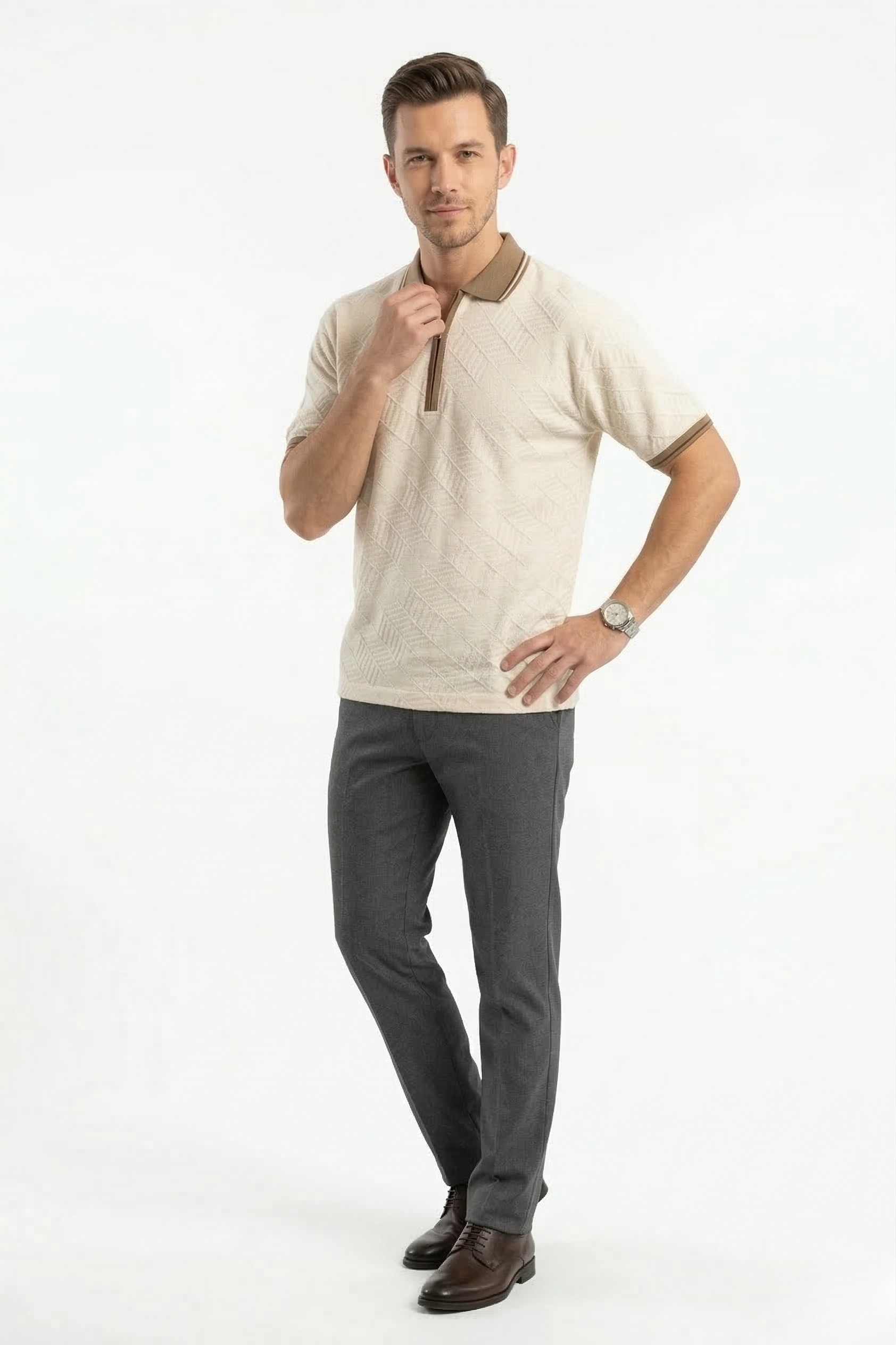 HORIZON ZIP OVERSIZED TEE
