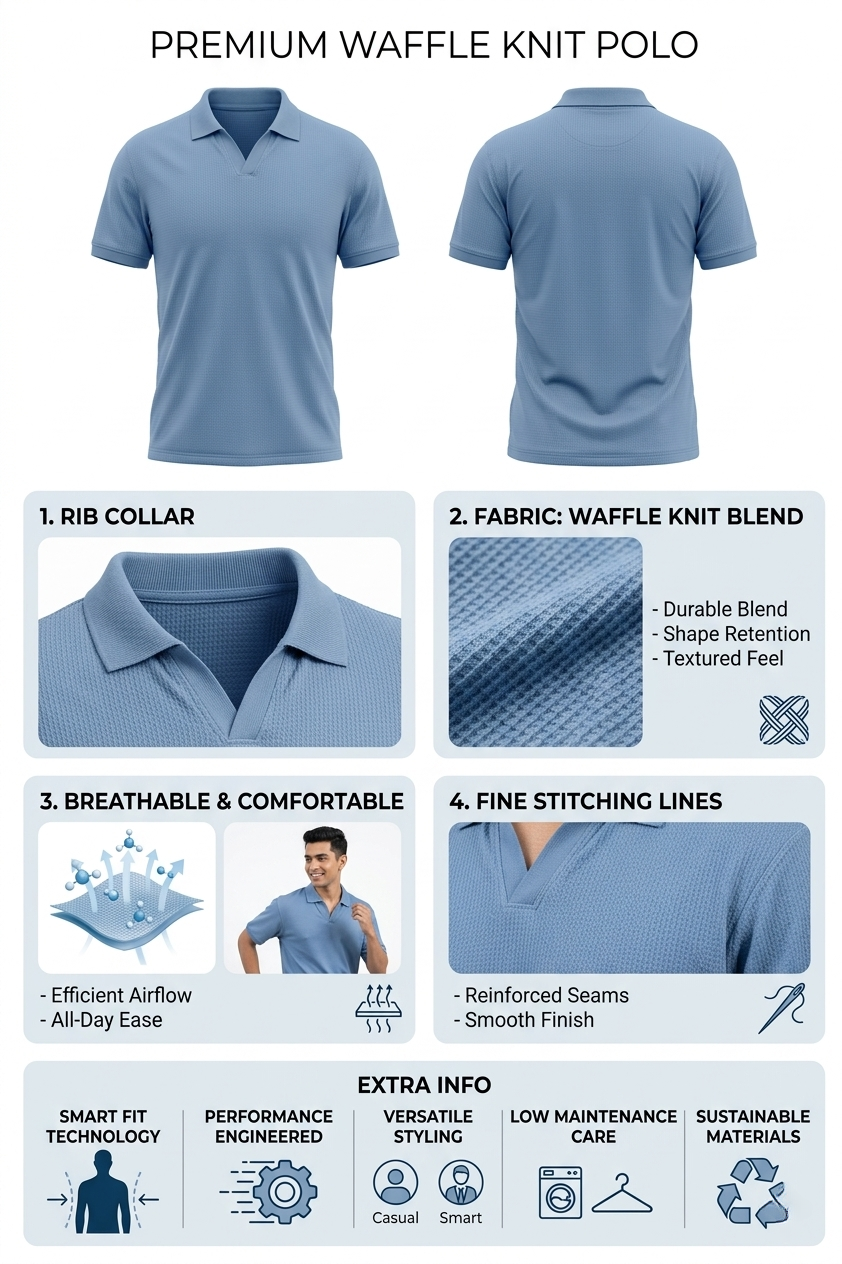 CLASSIC KNIT POLO T-SHIRT