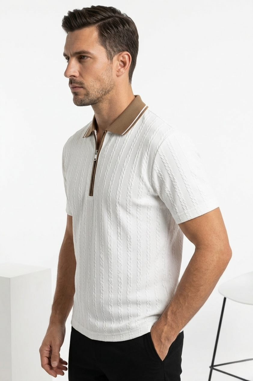 HORIZON ZIP OVERSIZED TEE