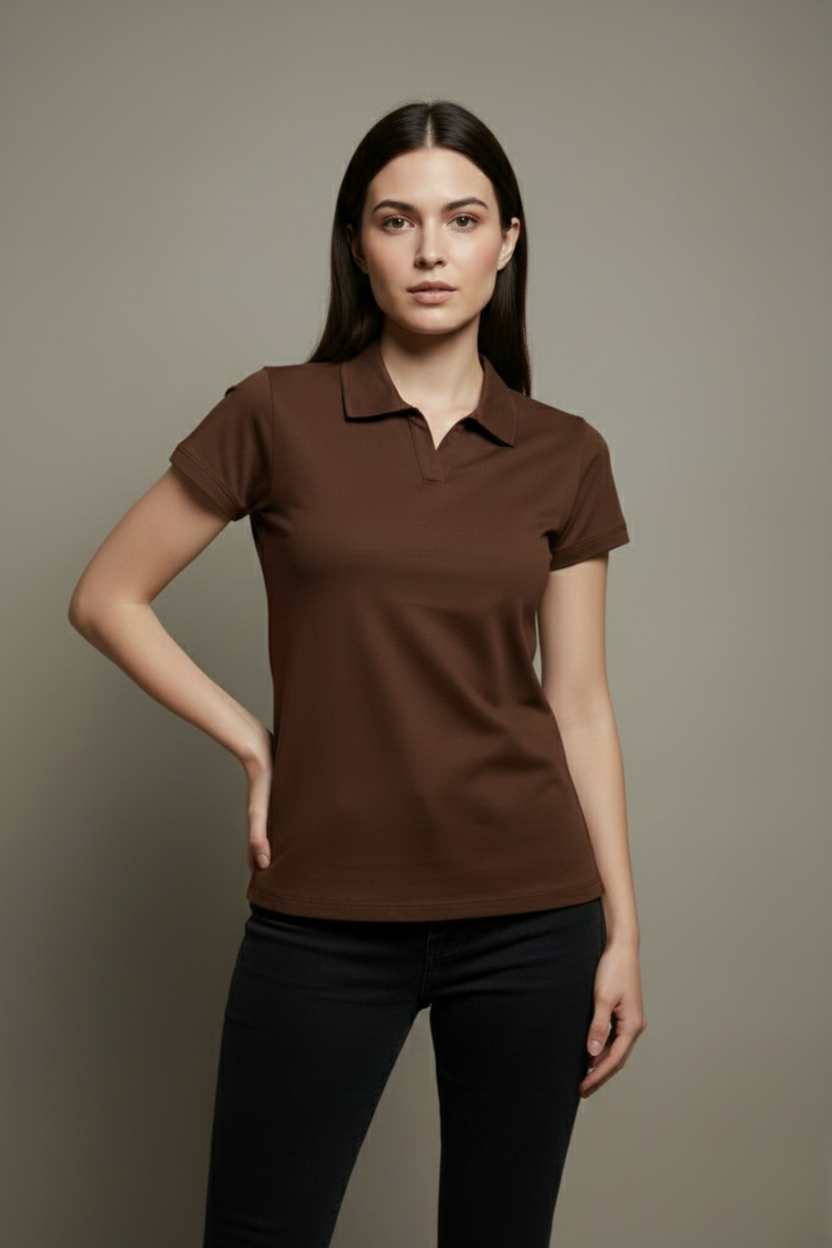 PLAIN AUTHENTIC POLO T-SHIRT