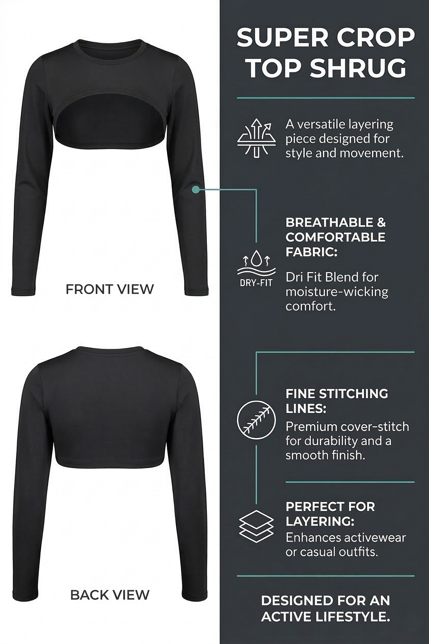 FLEX FLOW ACTIVE CROP TOP