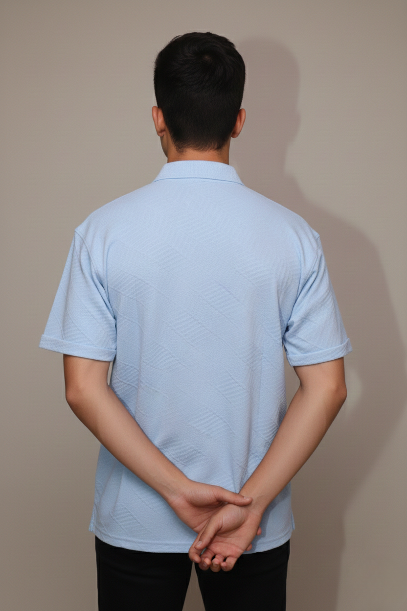 LINEAR JACQUARD POLO