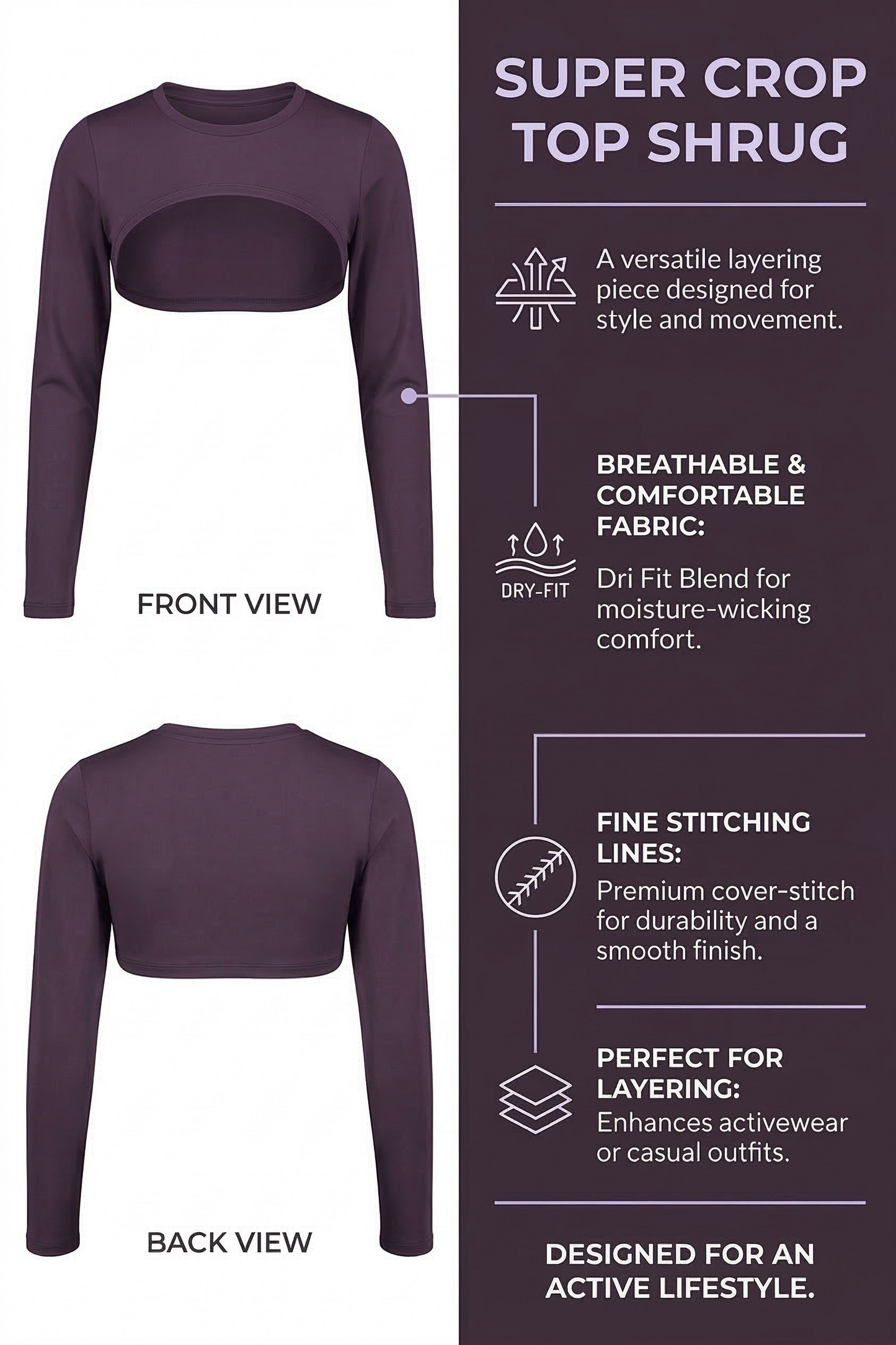 FLEX FLOW ACTIVE CROP TOP