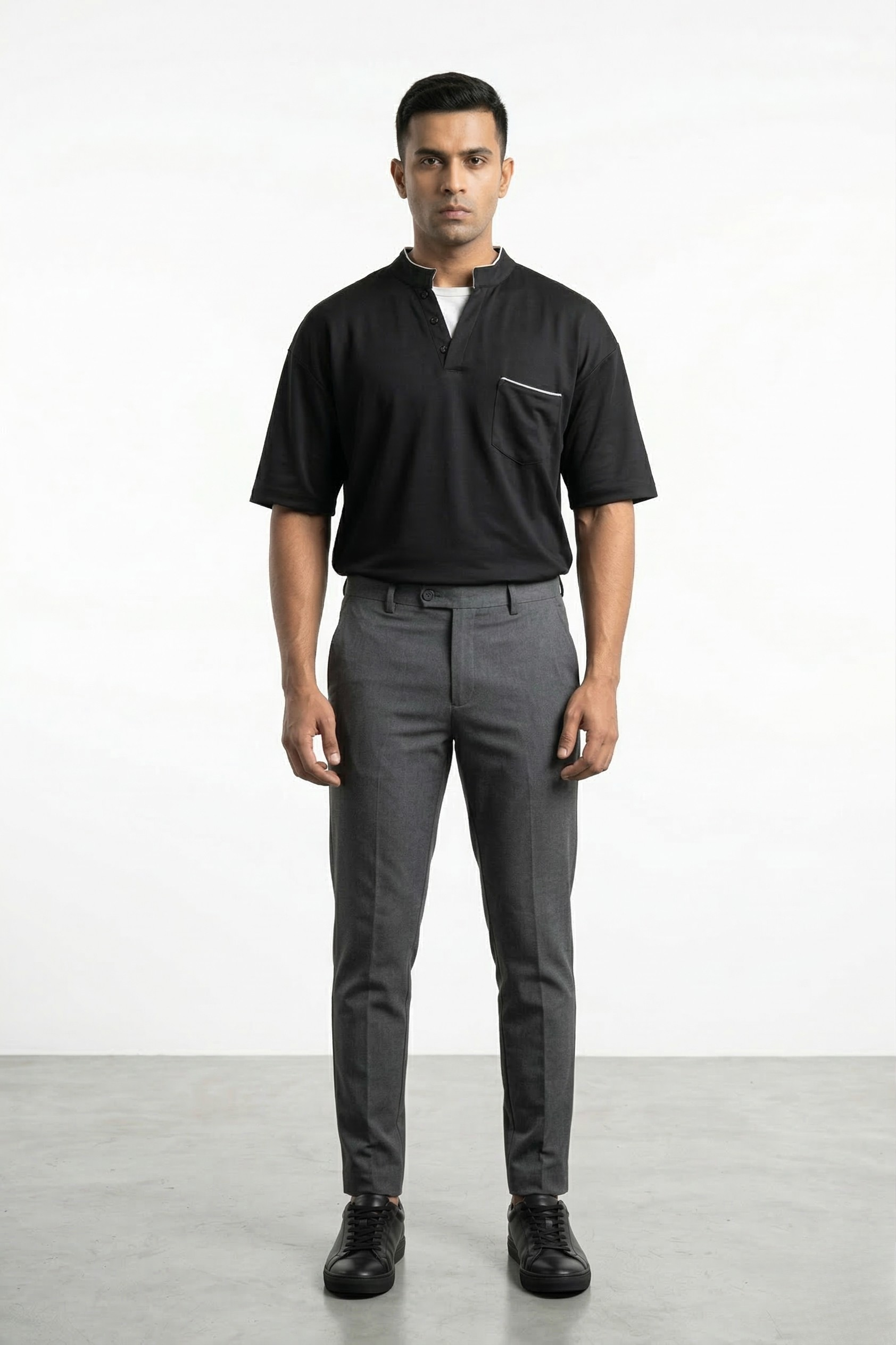 MIDNIGHT MANDARIN POLO T-SHIRT