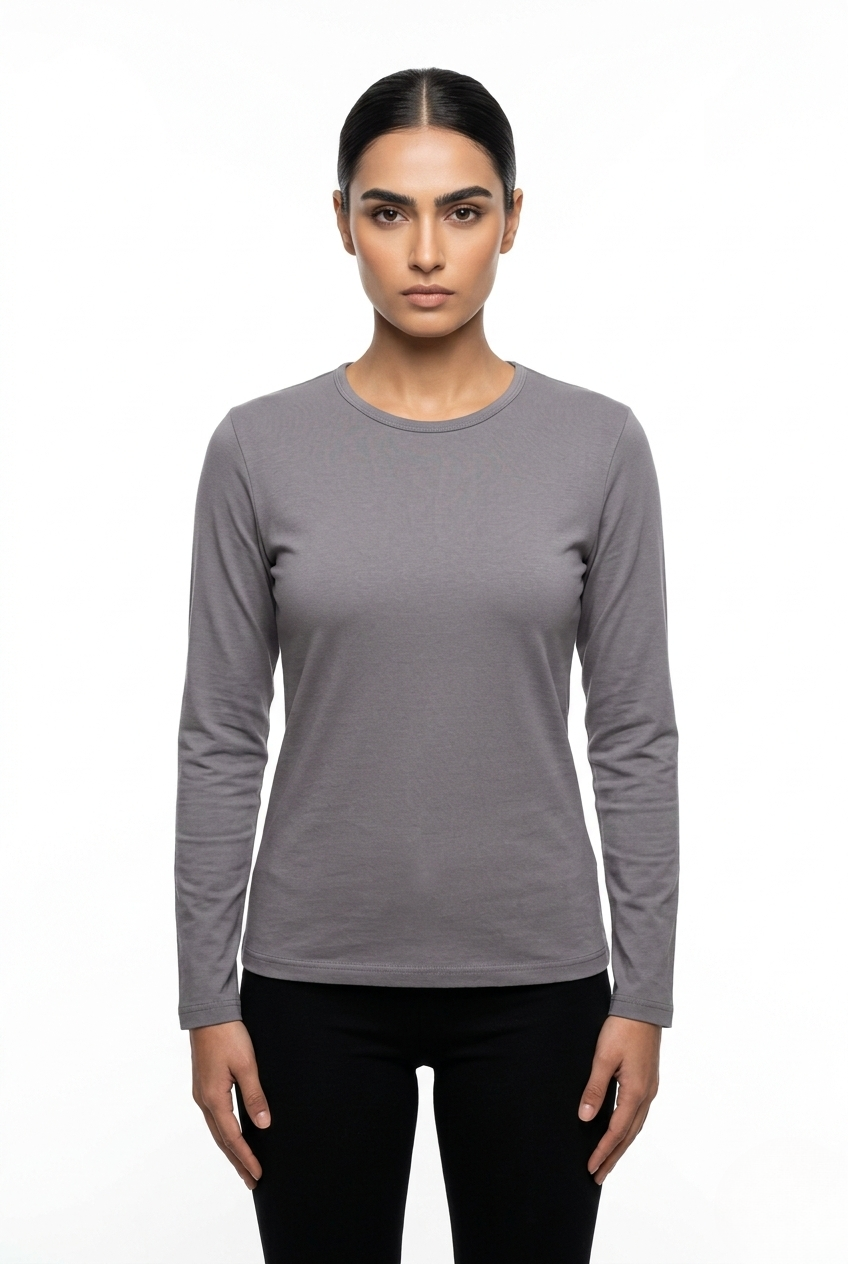 SCOOP CREW NECK FULL SLEEVE TOP