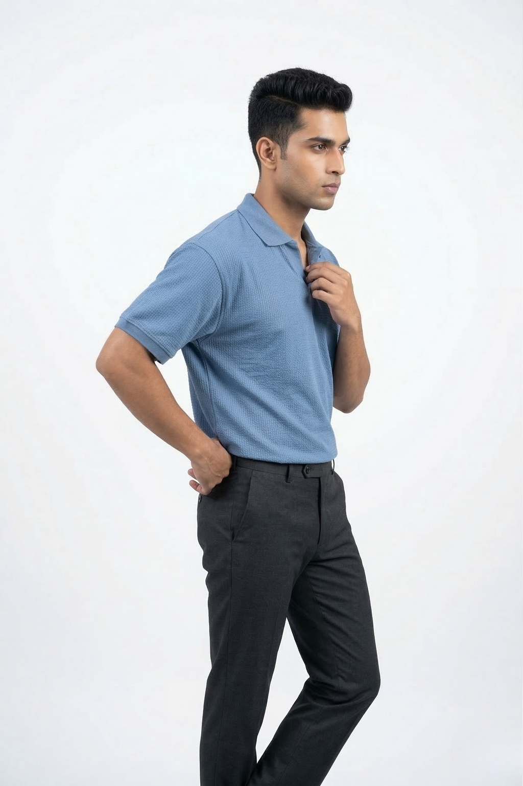 CLASSIC KNIT POLO T-SHIRT