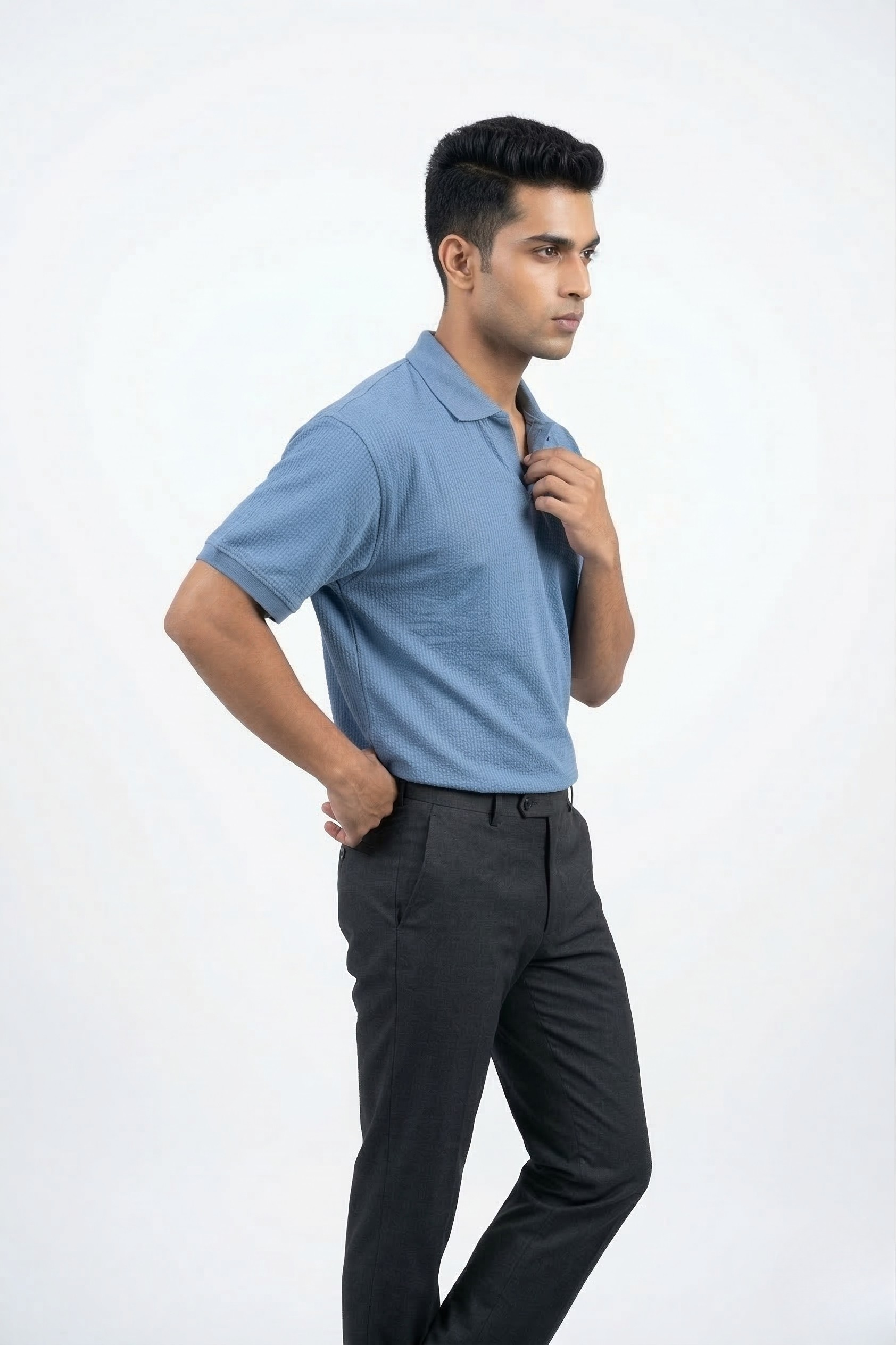 CLASSIC KNIT POLO T-SHIRT