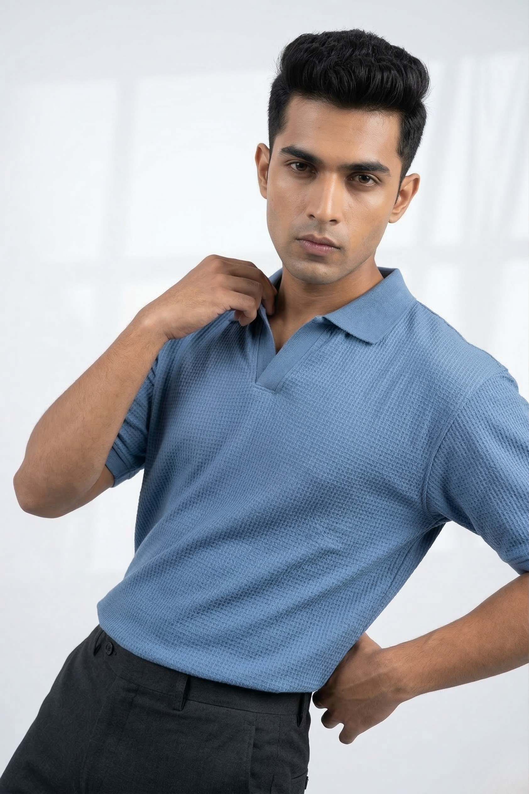 CLASSIC KNIT POLO T-SHIRT