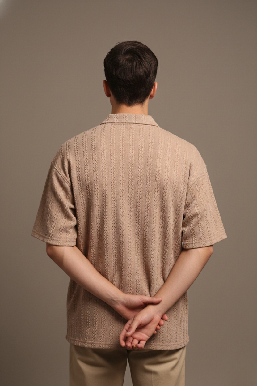 LINEAR JACQUARD POLO