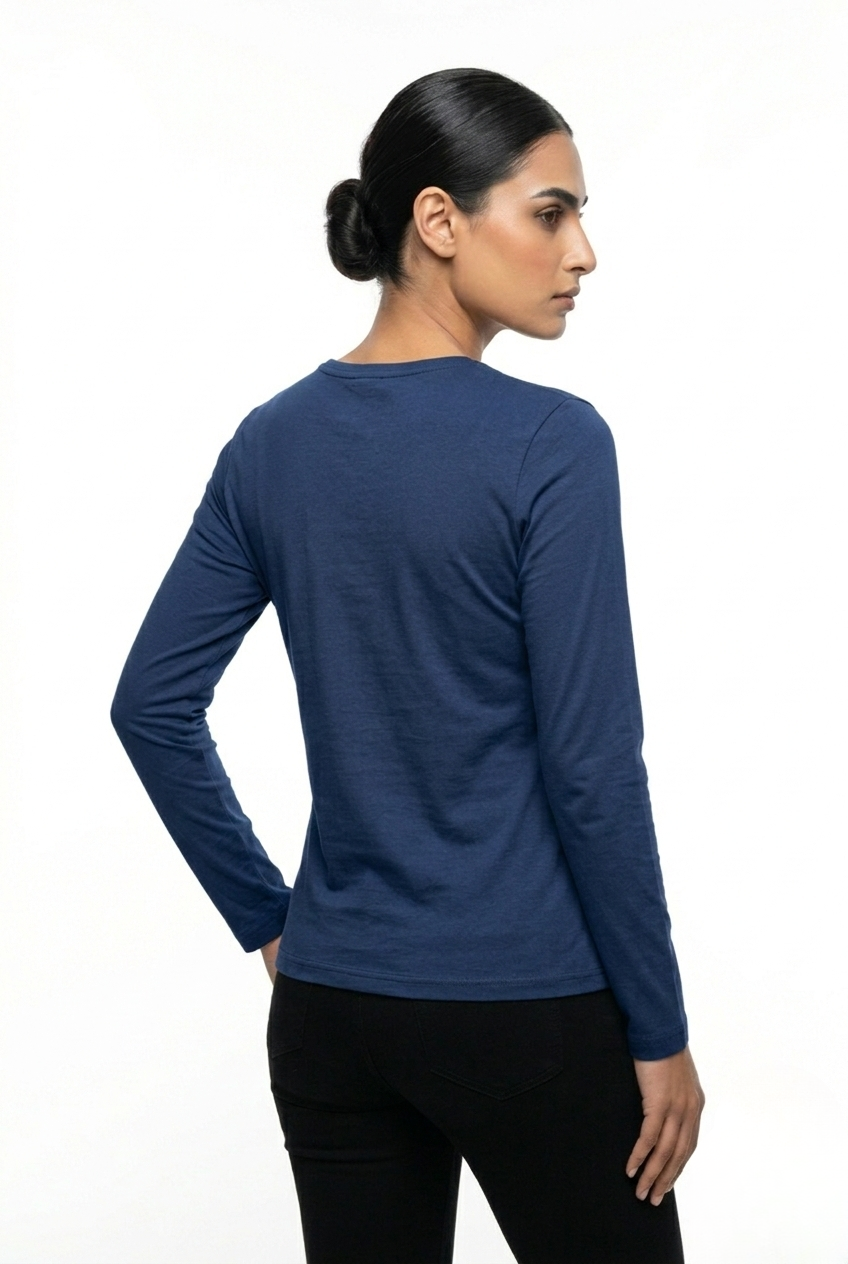 SCOOP CREW NECK FULL SLEEVE TOP